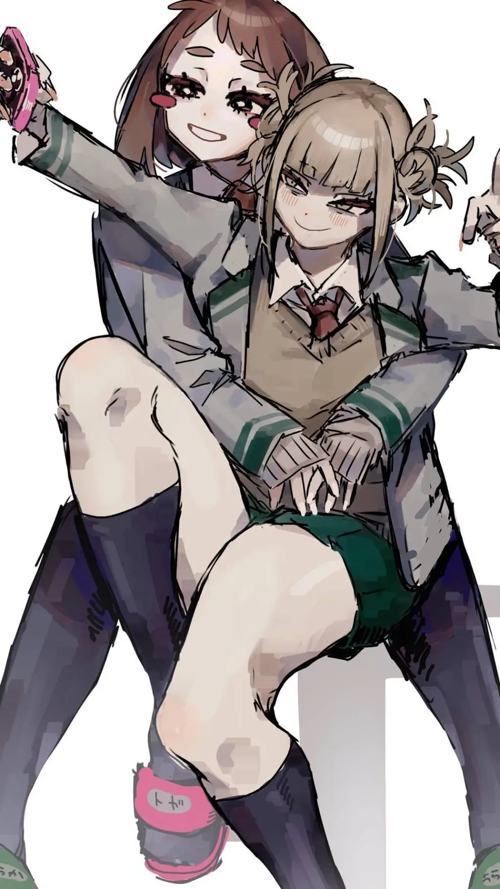 ai character: oachaco x toga  background