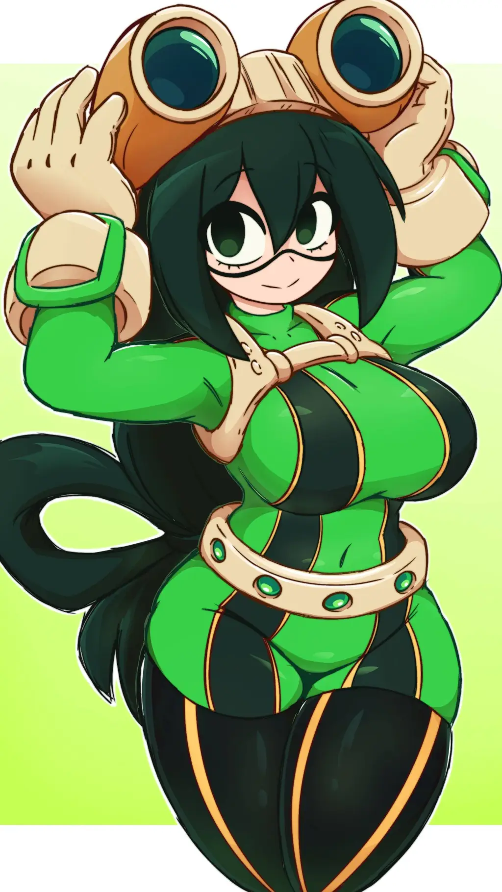 ai character: tsuyu asui background