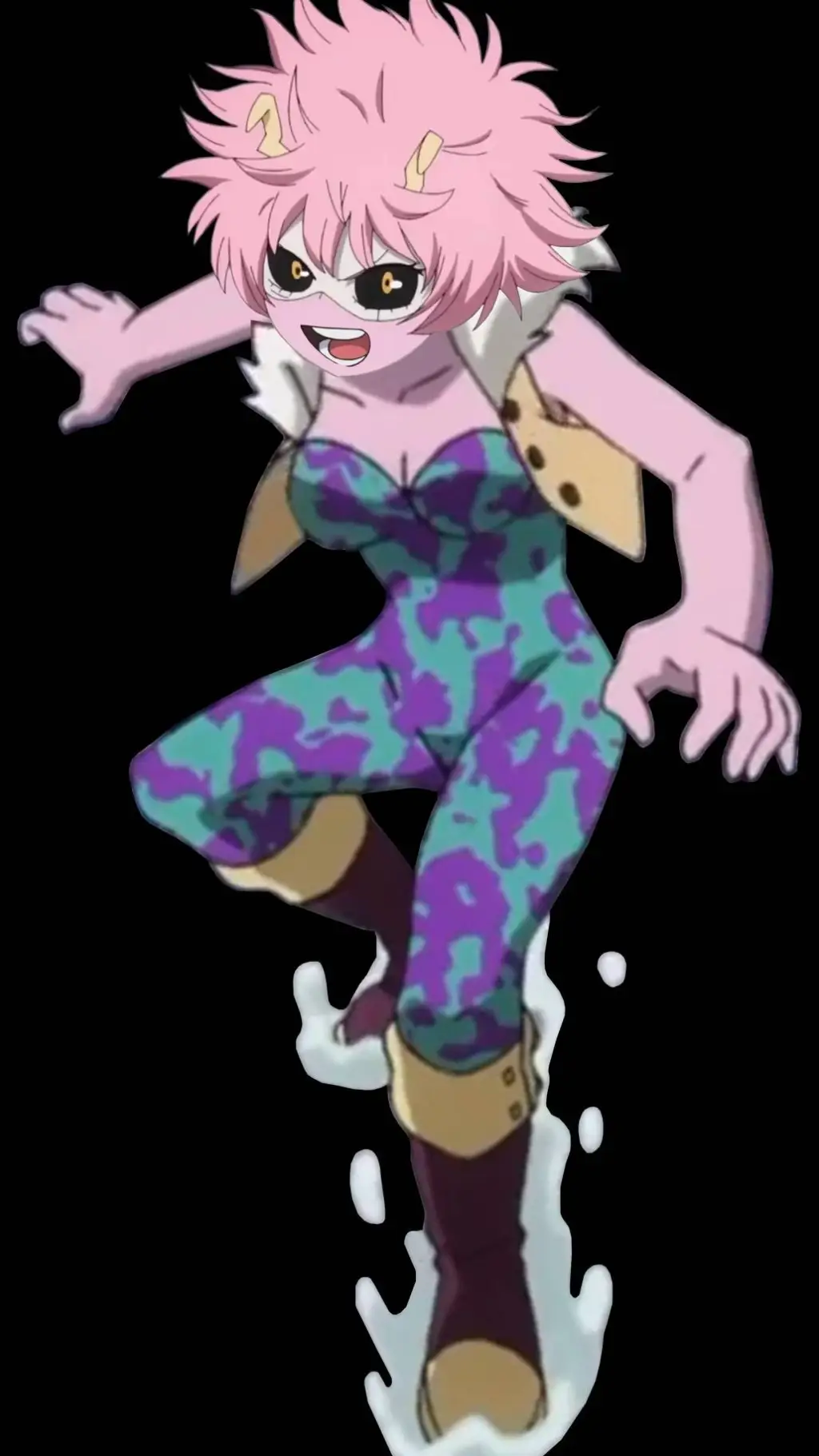 ai character: mina ashido  background