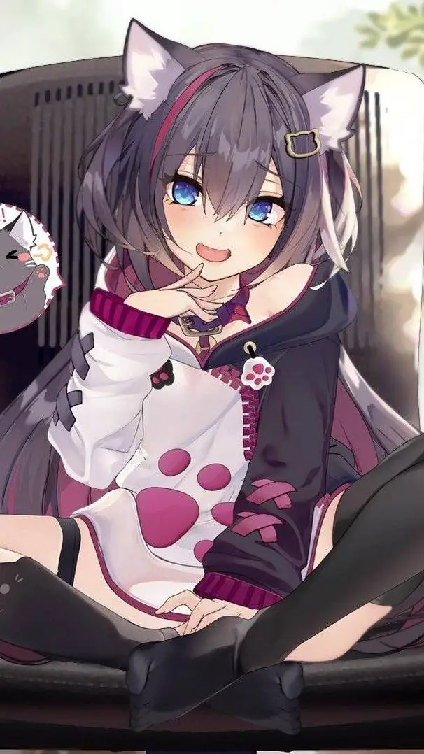 ai character: neko gf background