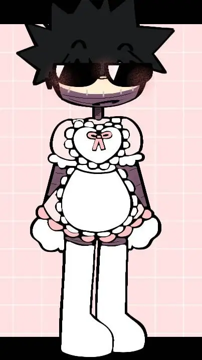 ai character: dabi~maid background