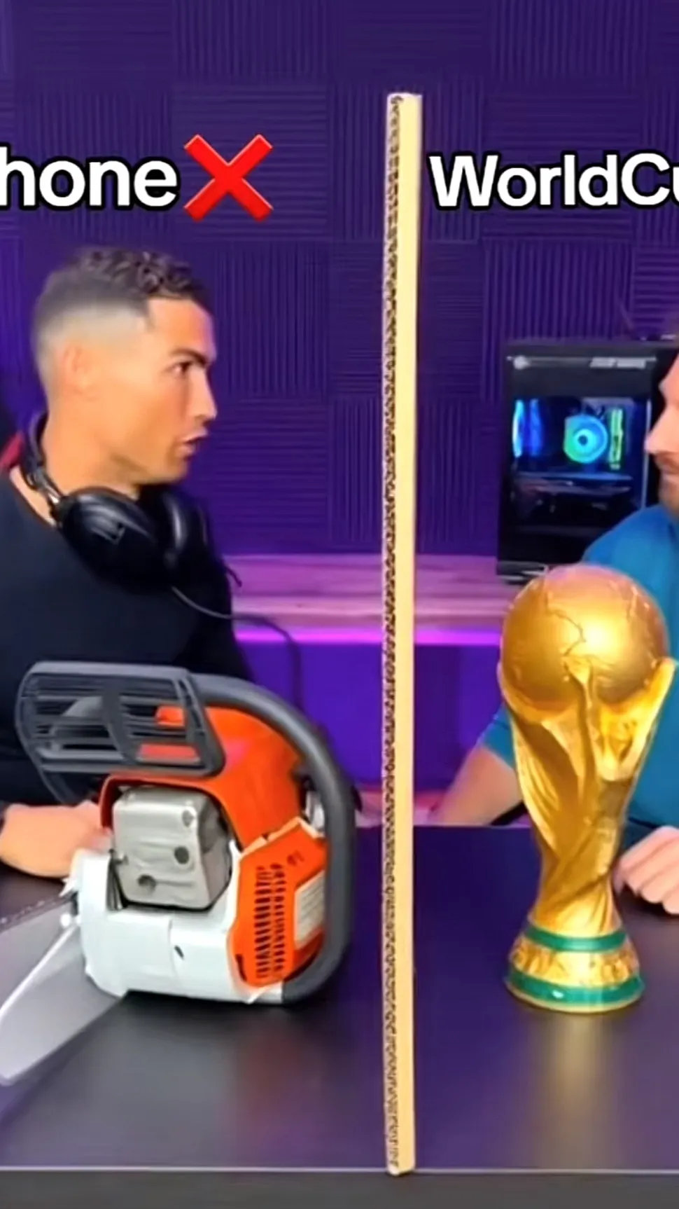 ai character: Ronaldo ￼ background