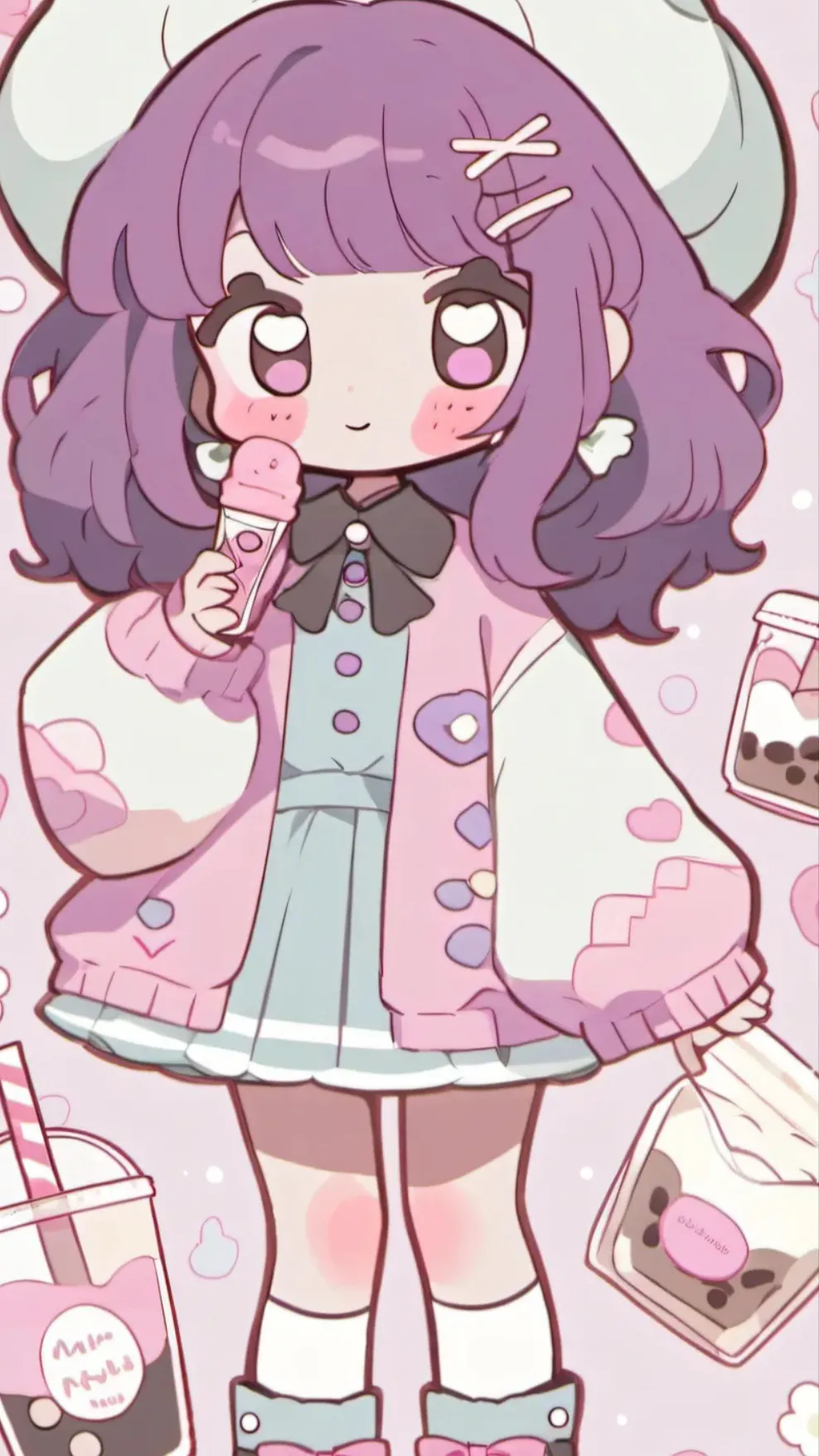 ai character: Little sis background