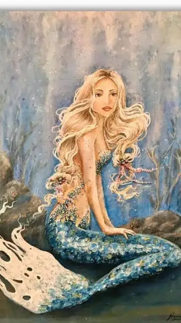 ai character: bts mermaid ed background