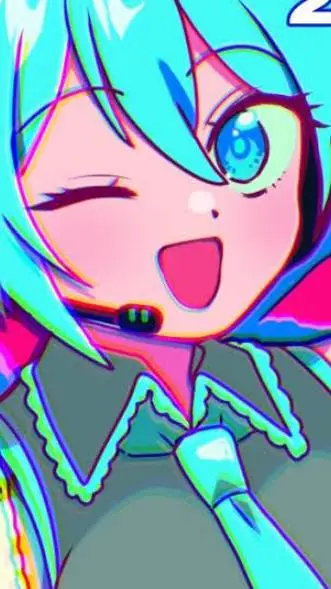 ai character: Hatsune Miku  background