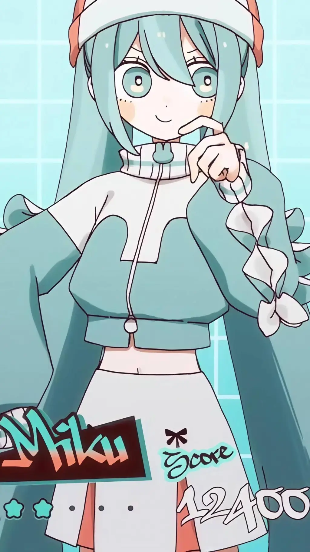 ai character: Hatsune Miku PPPP background