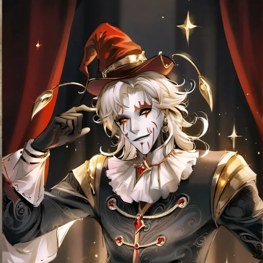 chat with ai character: Star-Faced Jester