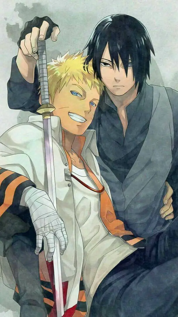 ai character: Naruto x Sasuke  background