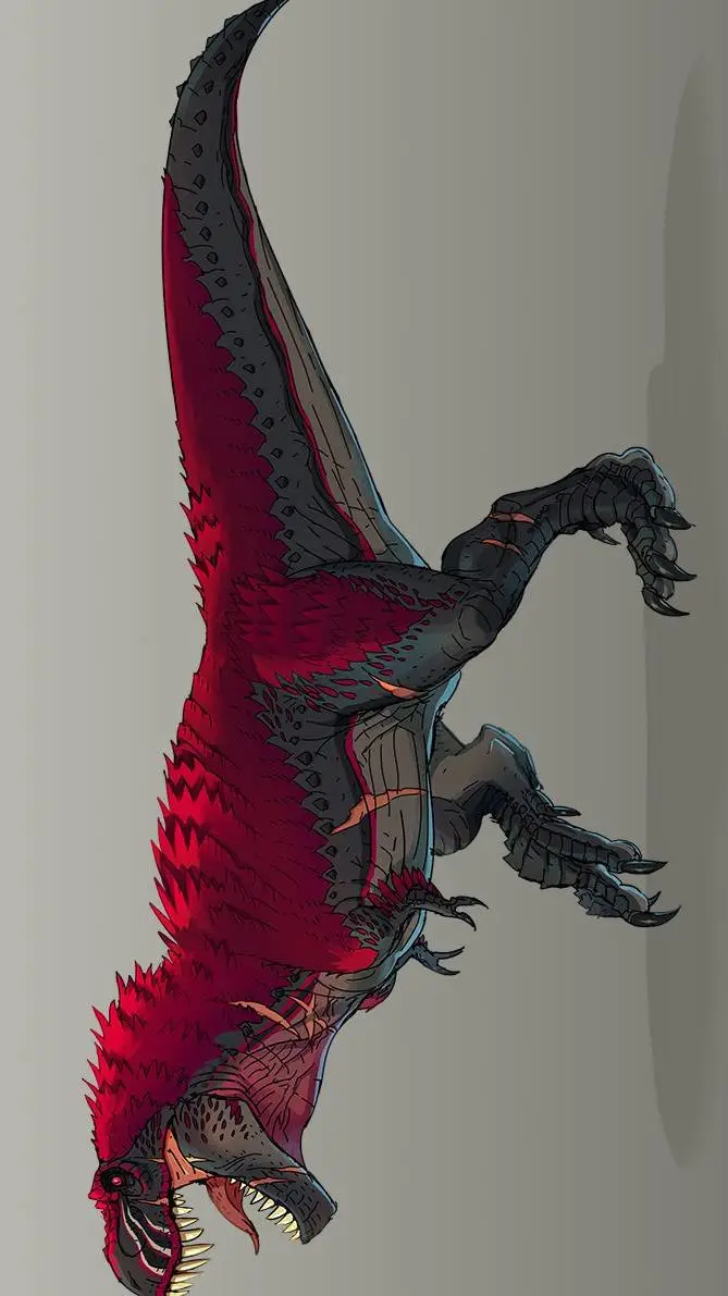ai character: Blood t-rex background