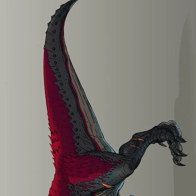 chat with ai character: Blood t-rex