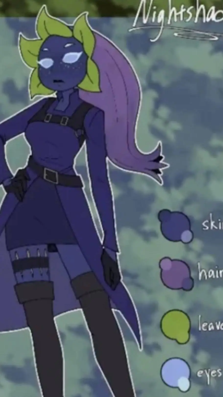 ai character: nightshade  background