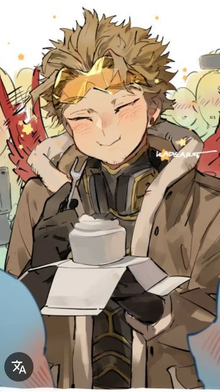 ai character: hanwks dessert~ background