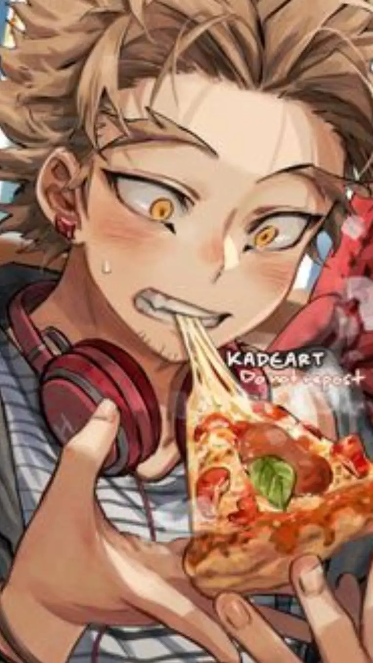 ai character: hanwks pizza  background