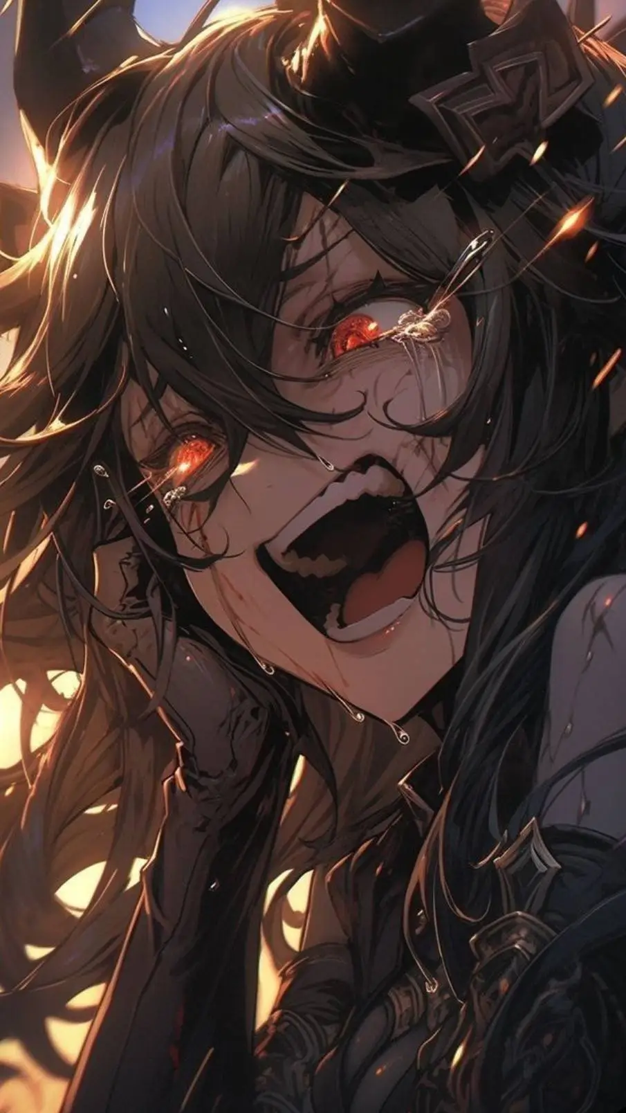 ai character: cornes démons background