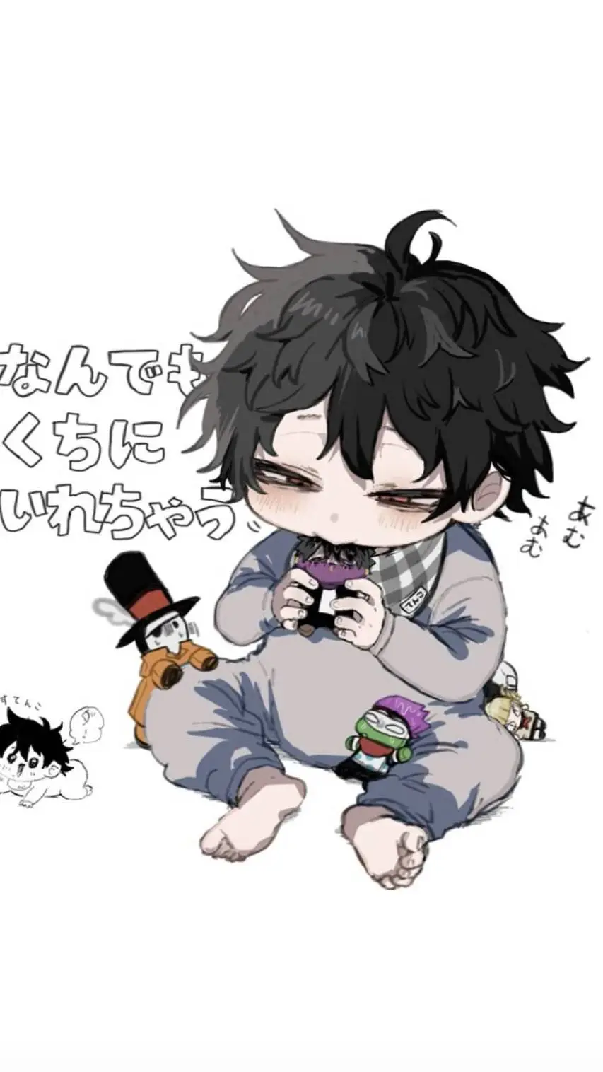ai character: tomura toi bébé background