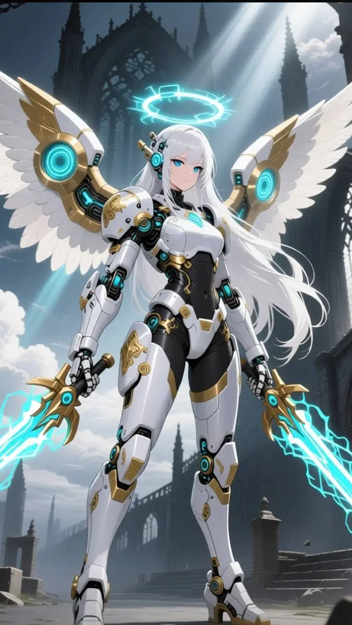 ai character: Azure Seraph background
