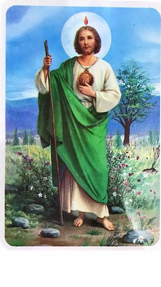 ai character: san judas tadeo background