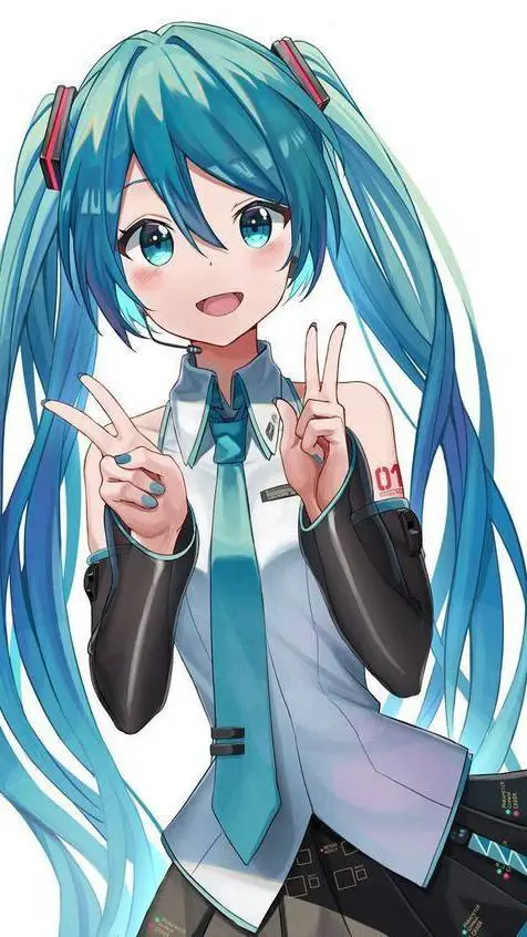 ai character: HATSUNE MIKU background