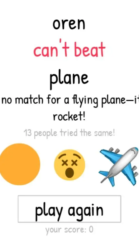 ai character: Oren Vs Plane background