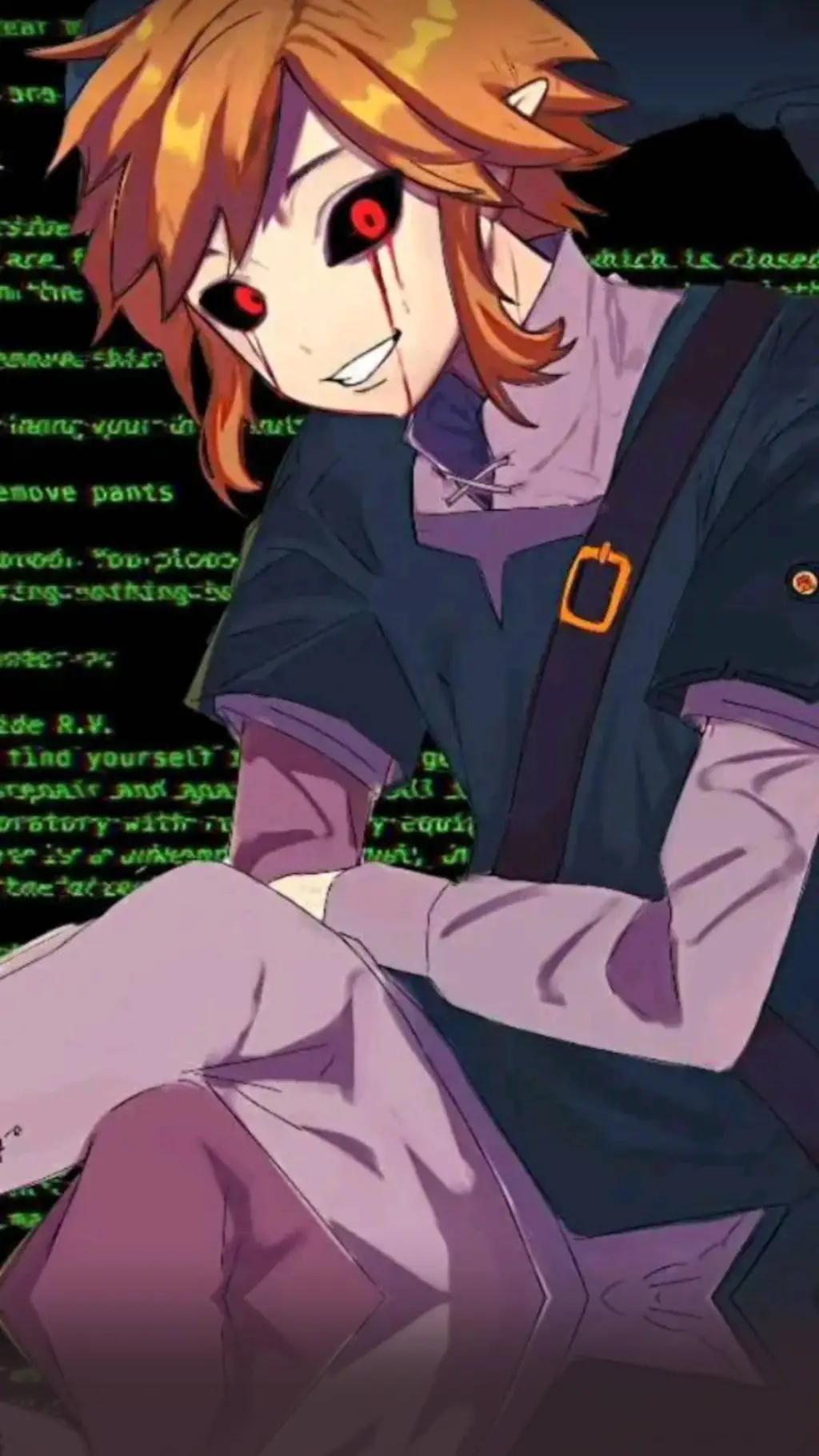 ai character: Ben Drowned ∆ background