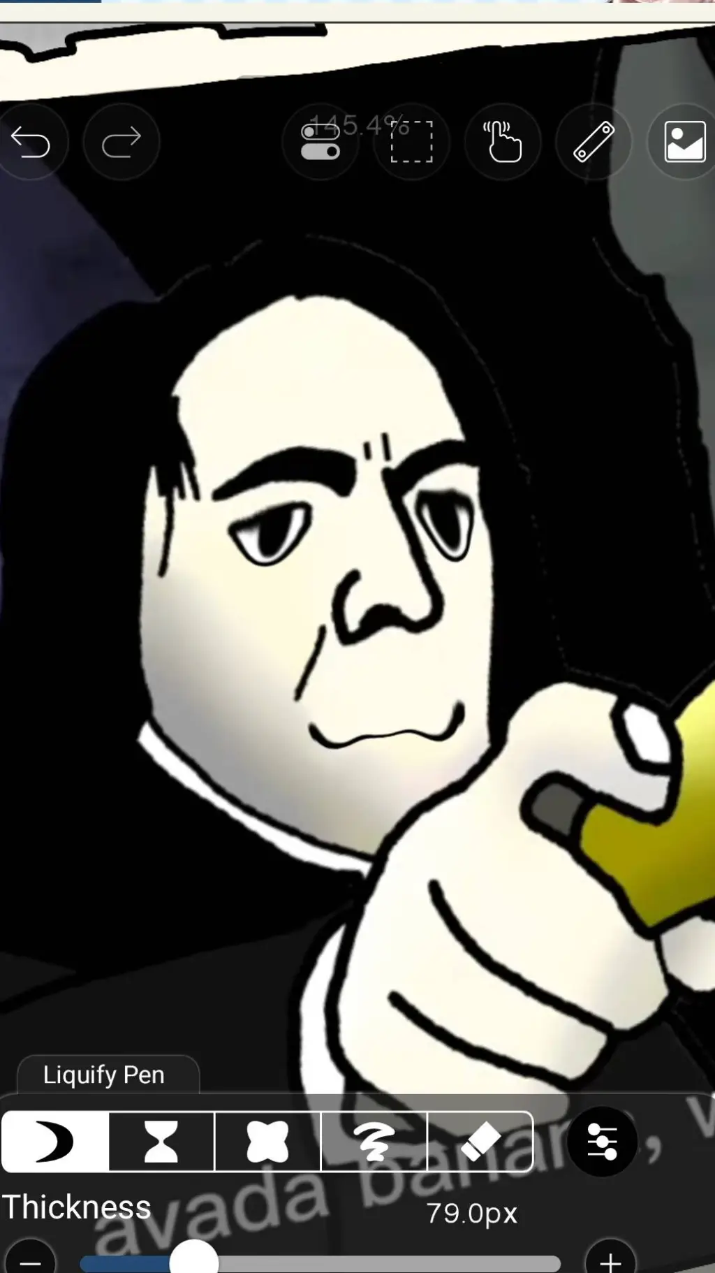 ai character: avada bananaaaa background