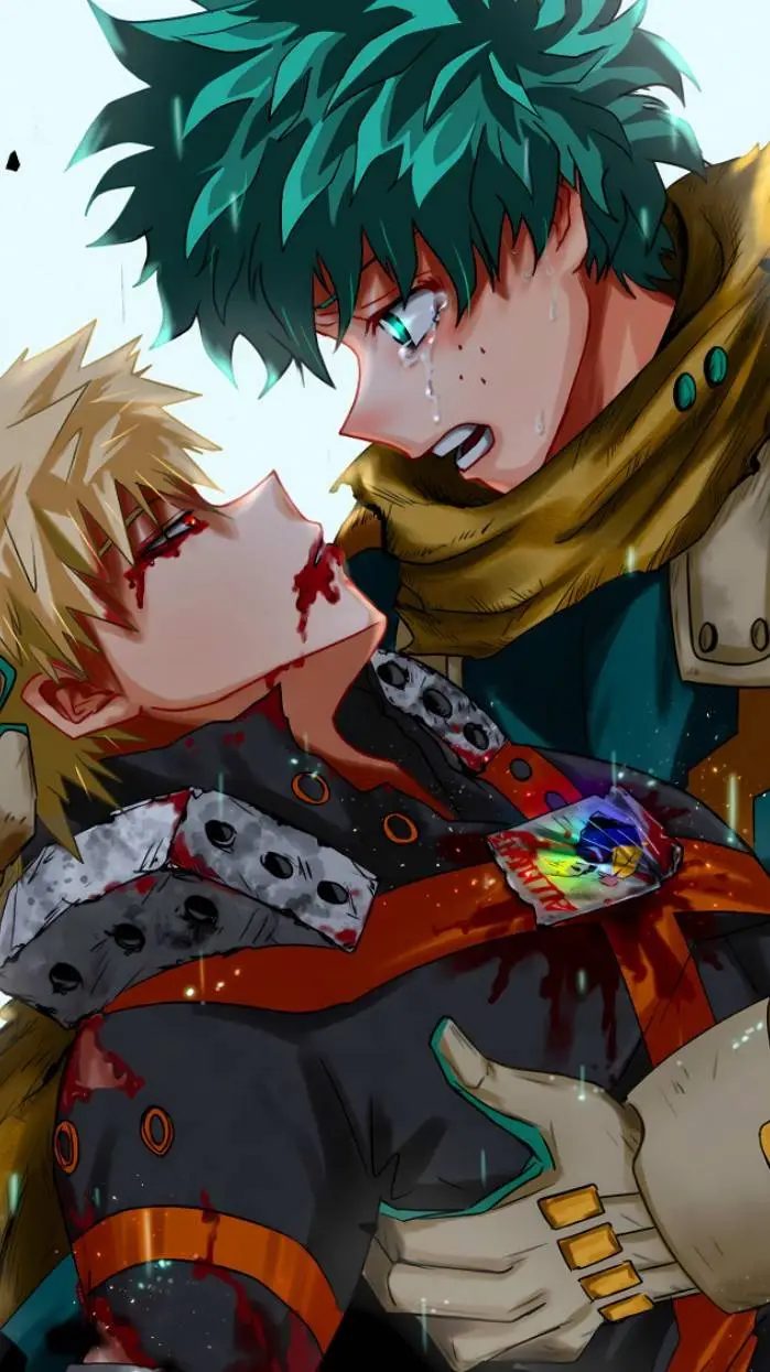ai character: Bakugo casi muere background