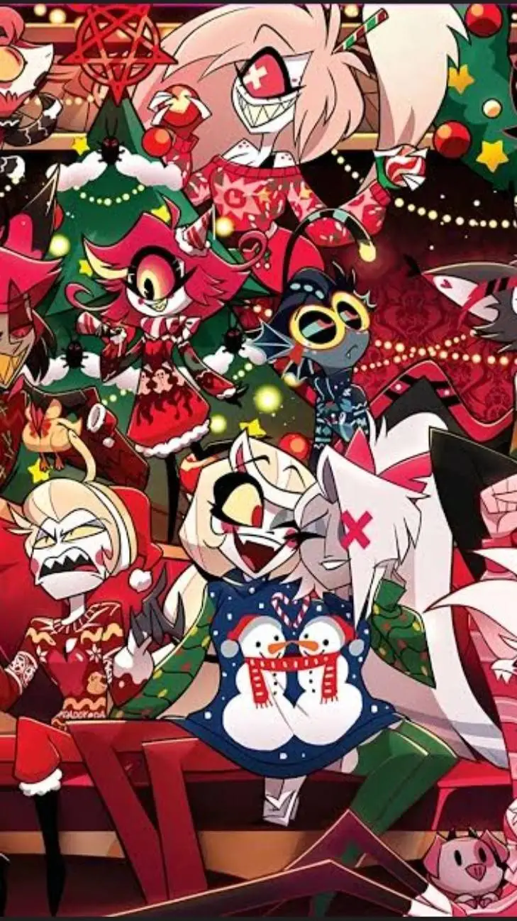 ai character: HH christmas background