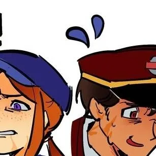 chat with ai character: red x purple 