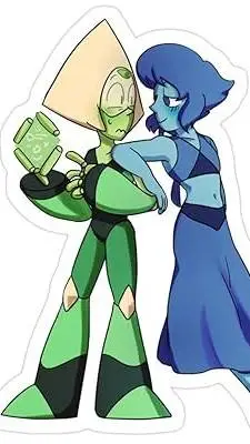 ai character: peridot x lapis background