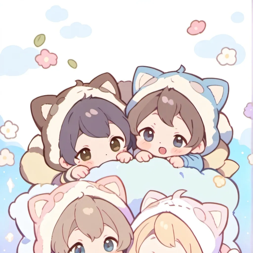 chat with ai character: 5 bebés nekos 🧸🧋🧸