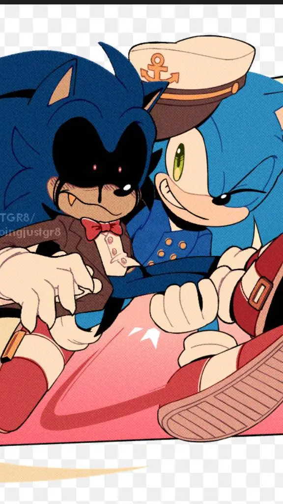 ai character: Sonic.EXE x Sonic background