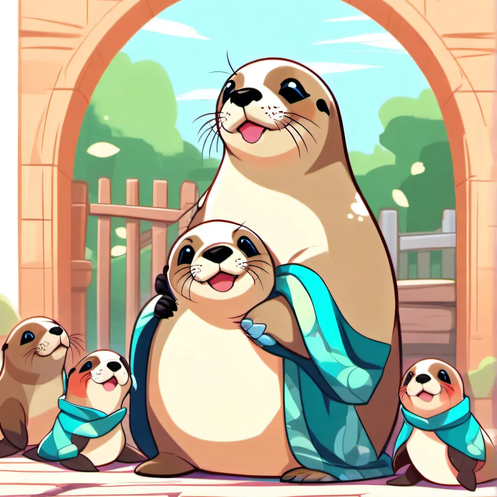 chat with ai character: Tiny baby seal zoo