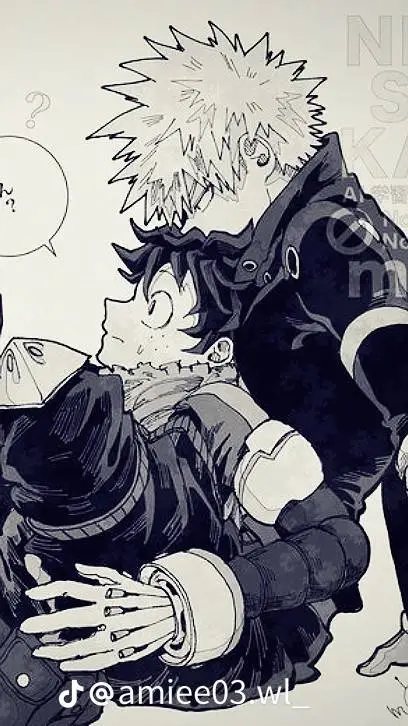 ai character: bakudeku 💚 🧡  background