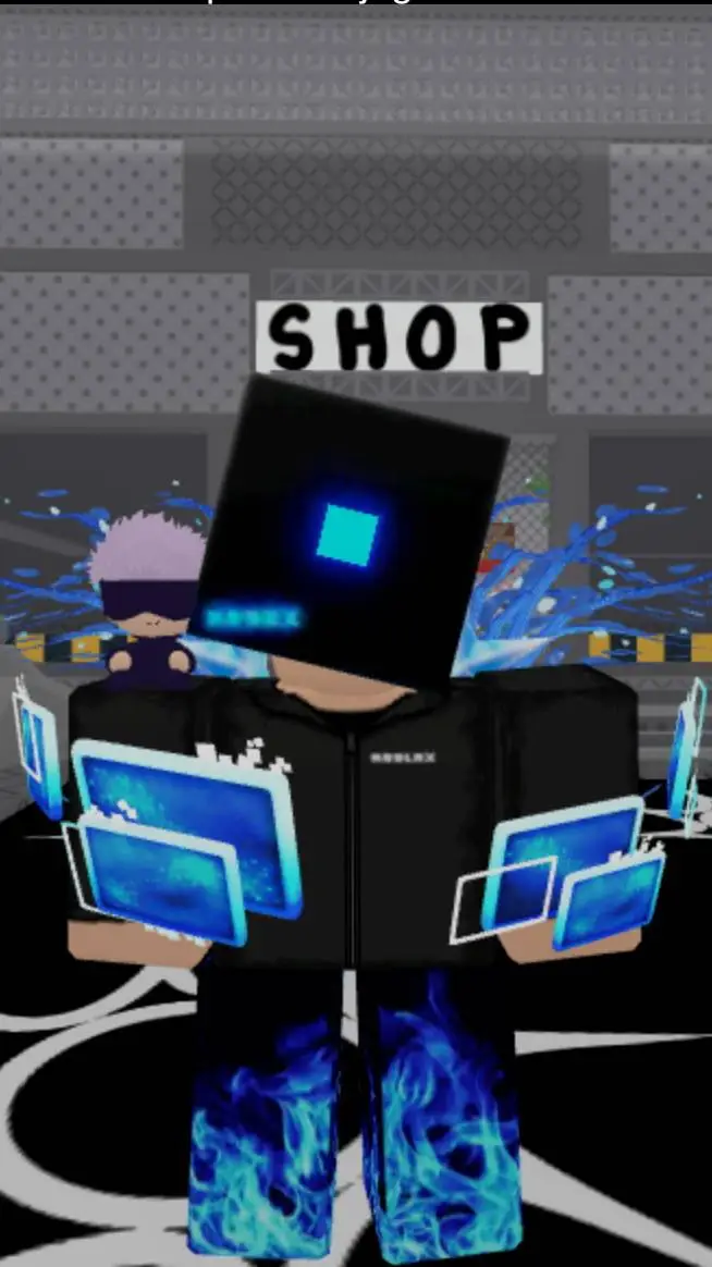 ai character: mi avatar d Roblox background