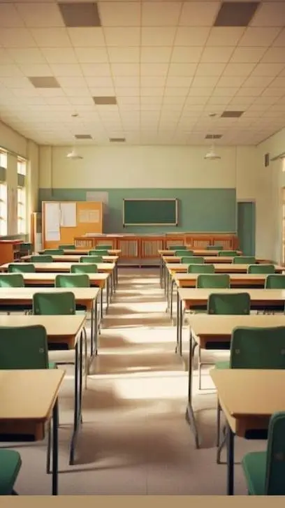 ai character: Colegio Santa Fe background