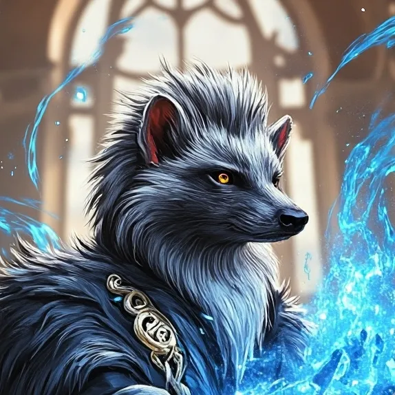 chat with ai character: Wizards skunk