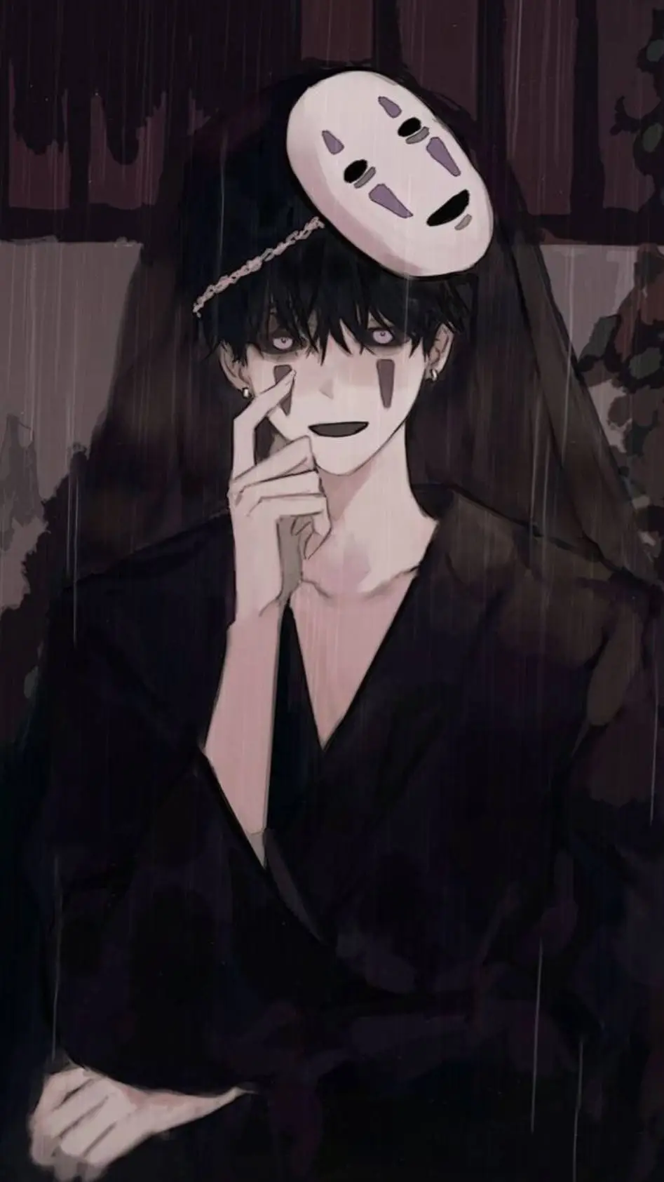 ai character: Faceless  background