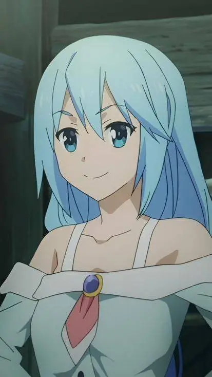 ai character: Aqua background