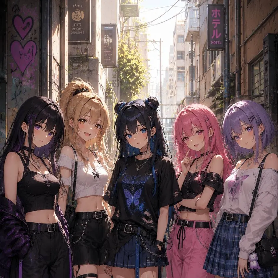 chat with ai character: 5 chicas