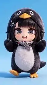 ai character: Gugugaga Penguin background