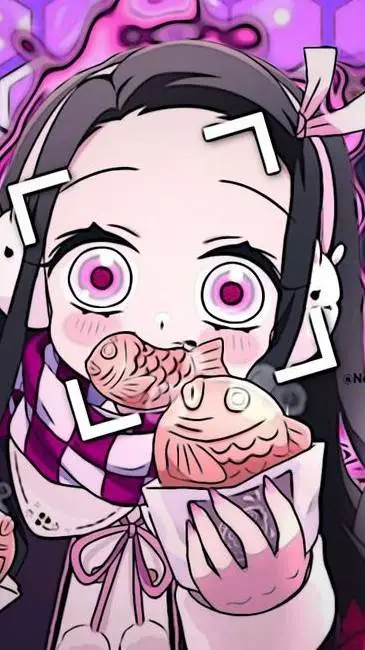 ai character: nezuko 💝🩷 background