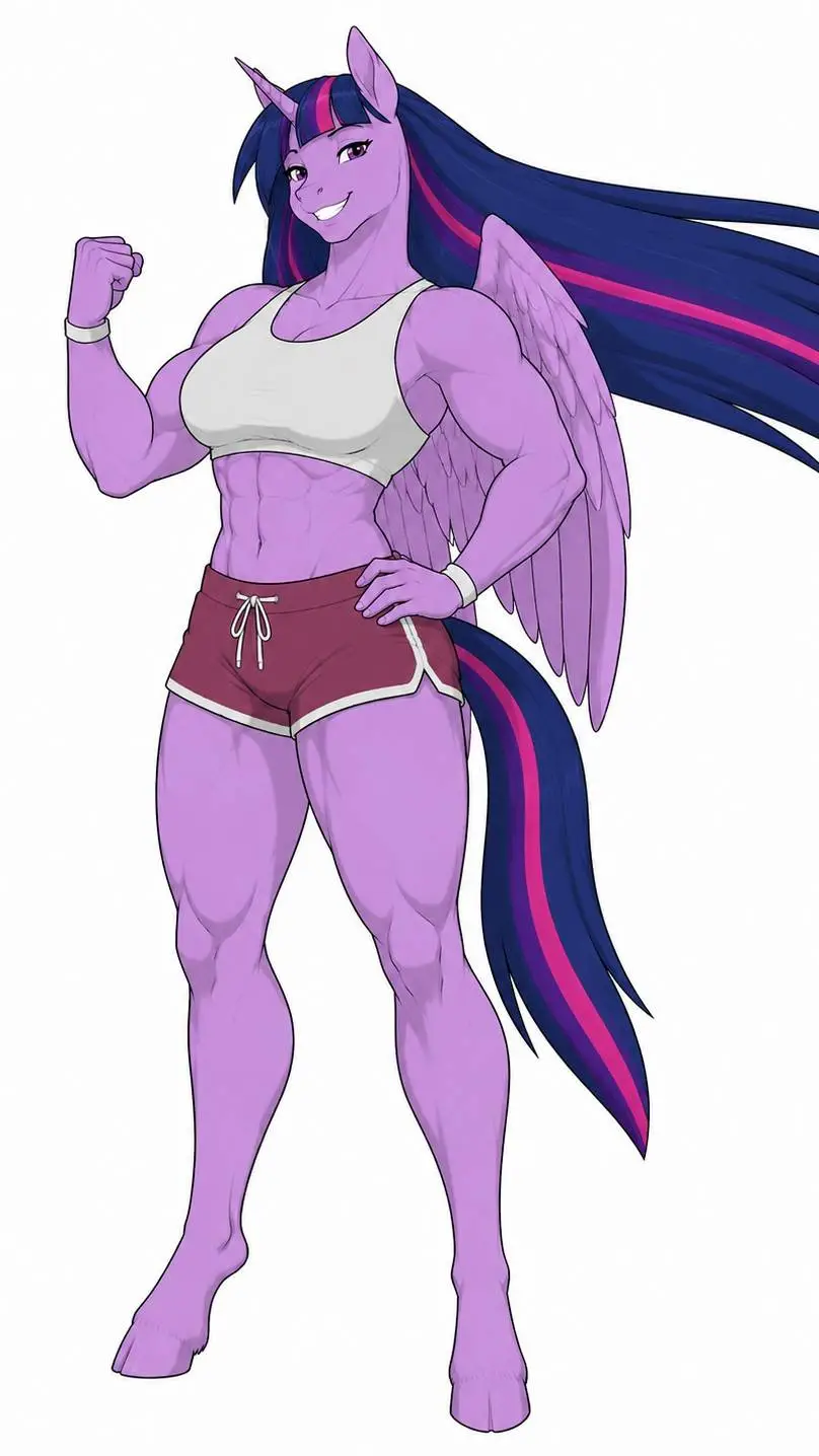 ai character: anthro Twilight  background