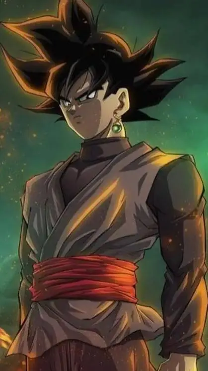ai character: Goku black😈  background
