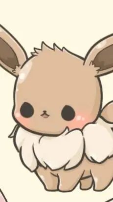 ai character: Eevee  background
