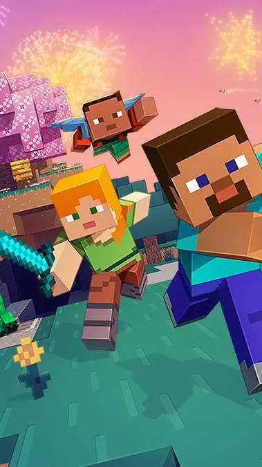 ai character: Minecraft  background
