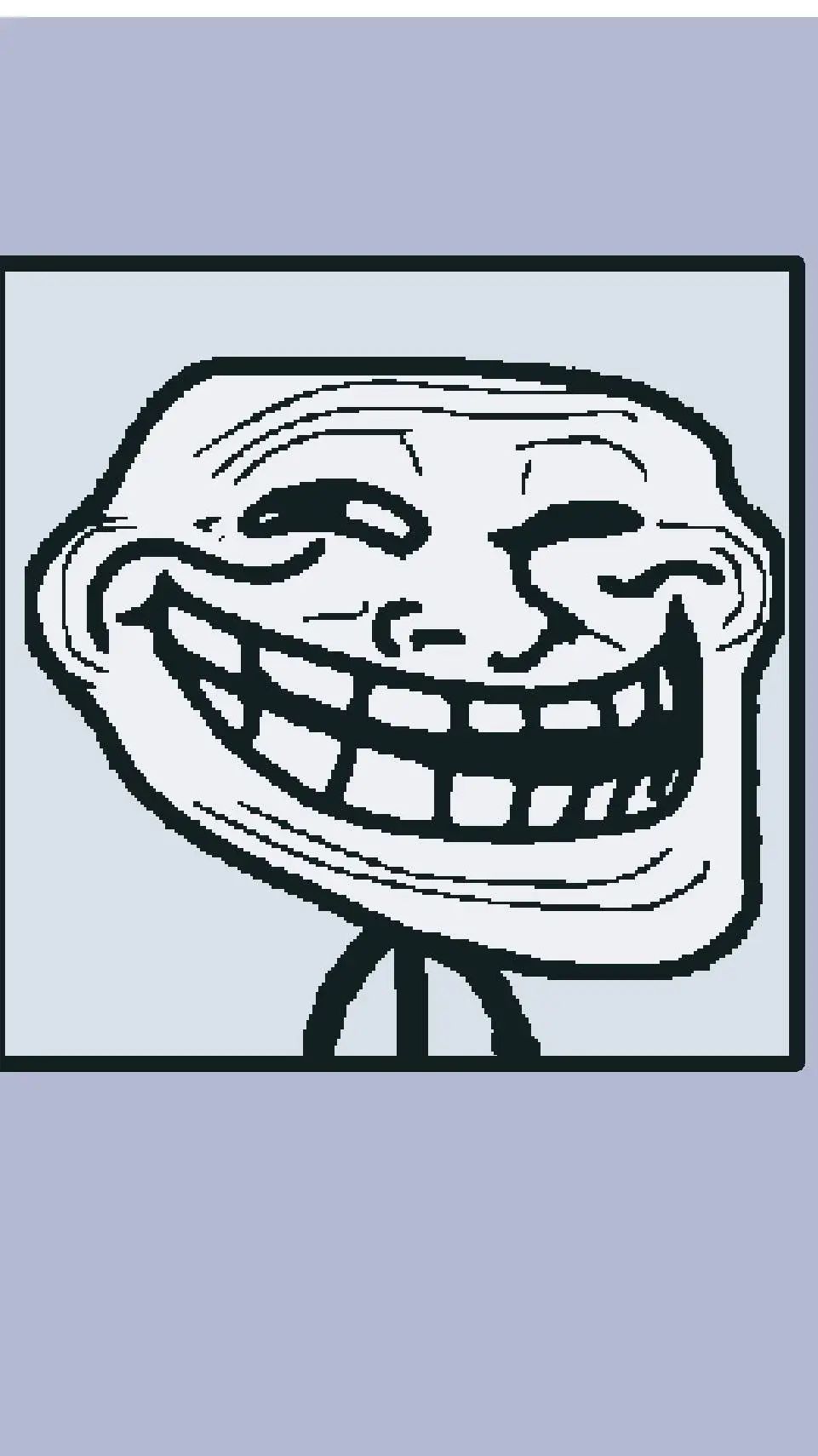 ai character: trolface background