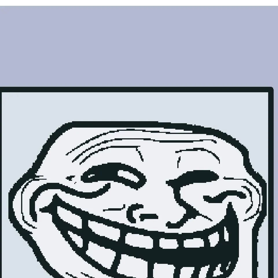 chat with ai character: trolface