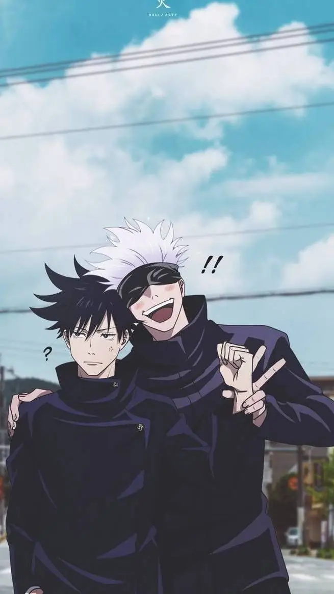 ai character: Megumi y Gojo background