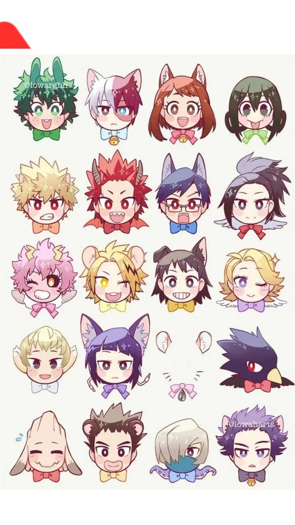 ai character: MHA IN ANIMAL FORM background