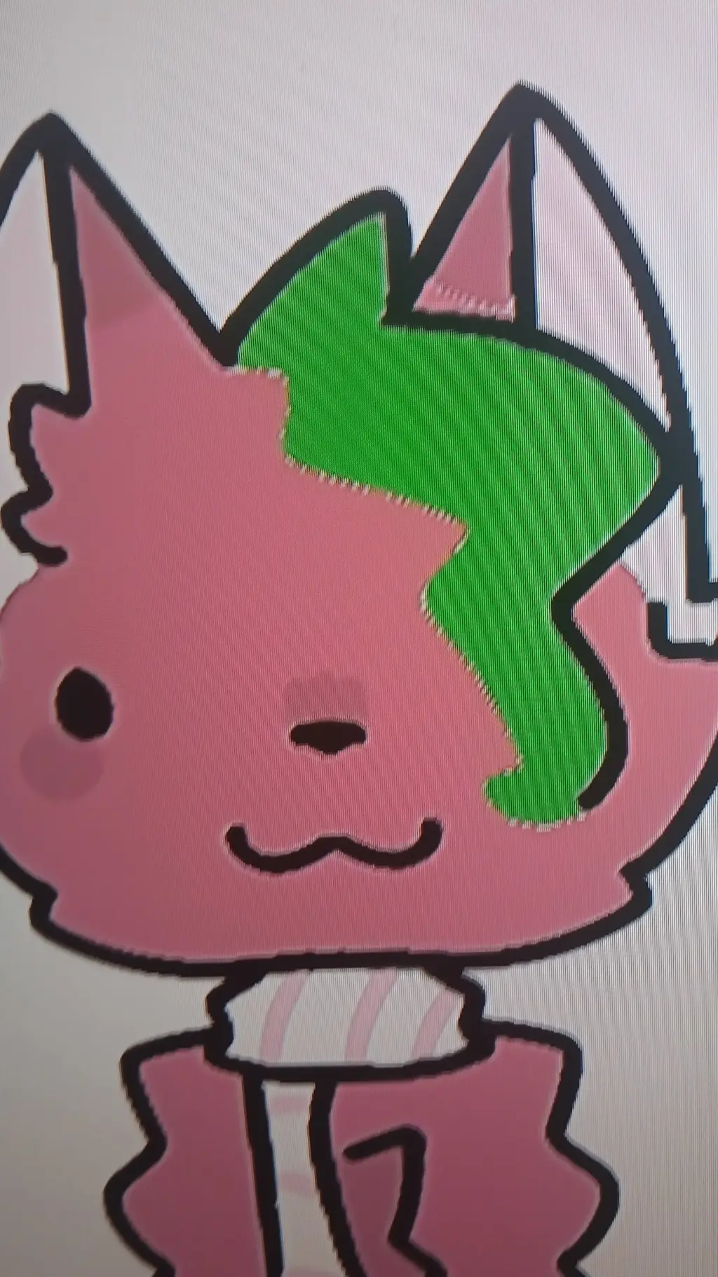 ai character: cat sprout  background